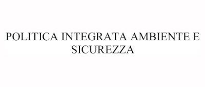 Politica Integrata Ambiente E Sicurezza